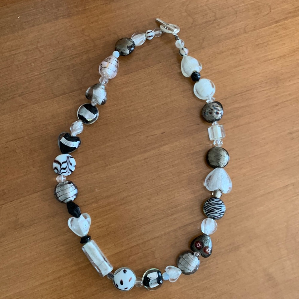 Glass bead necklace